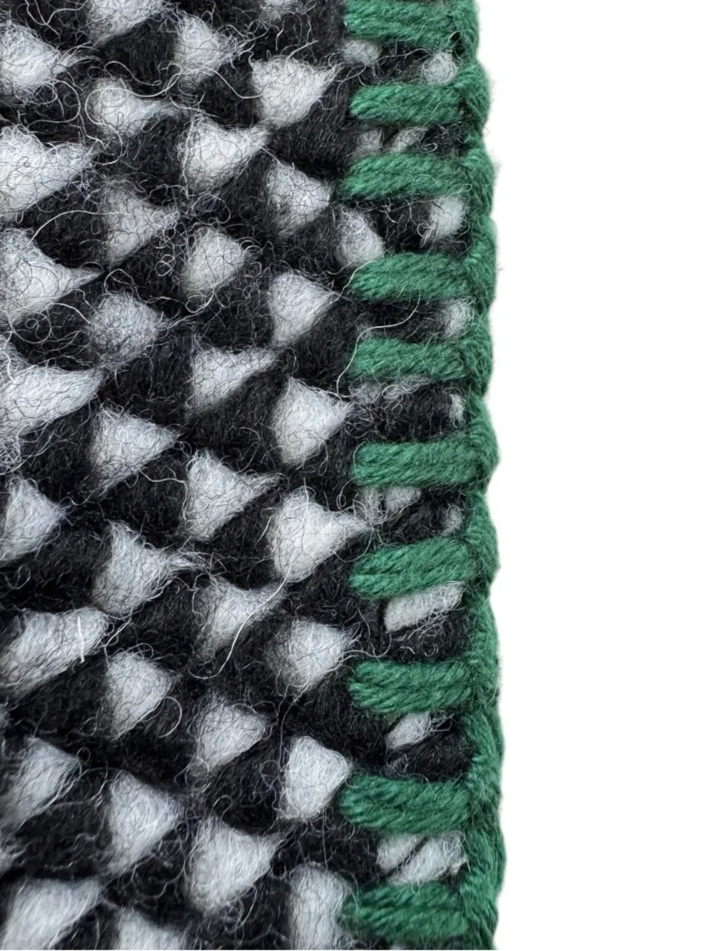 NEW Hearth & Hand with Magnolia Black Woven Stitched Edge Throw Blanket 50 x 60